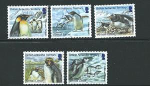 BRITISH ANTARCTIC TERR. SG639/43 2014 PENGUINS (AIRMAIL) MNH