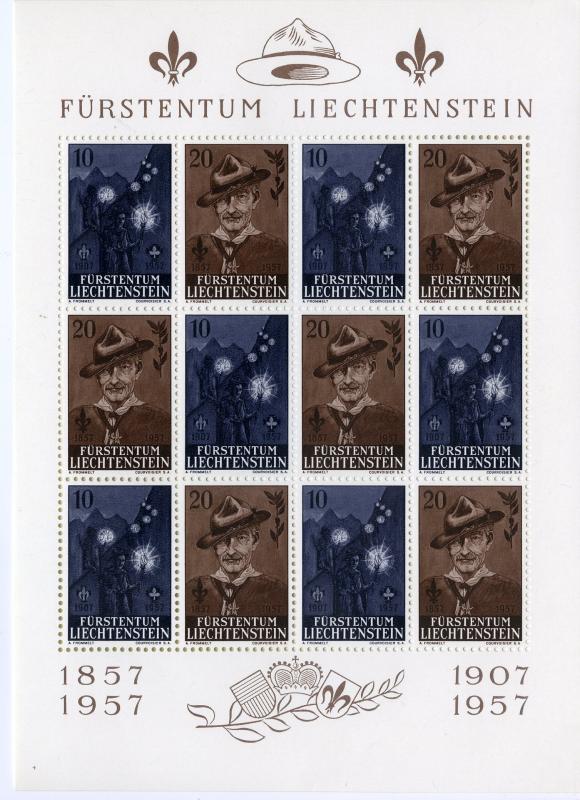 LIECHTENSTEIN 316a  MNH S/S  SCV $21.00 BIN $10.50