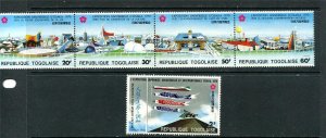 Togo 1970 Sc 736/740a MNh Strip of 4 MNH EXPO70 Osaka Japan 13663