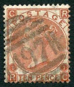 SG112 10d Red-brown wmk Spray Cat £400