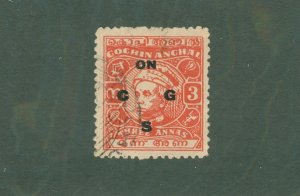 INDIA COCHIN ANGHAL 090 USED BIN $0.50