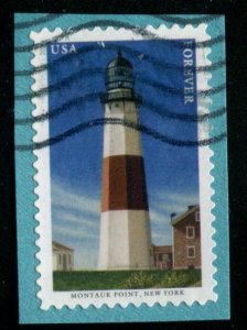 5621 (55c) Mid-Atlantic Lighthouses - Montauk Point SA. used on paper