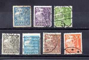 Denmark 232-238 used