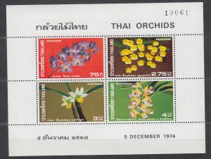 Z4476, JL Stamps 1974 thailand s/s mnh #717a, $45.00+ scv