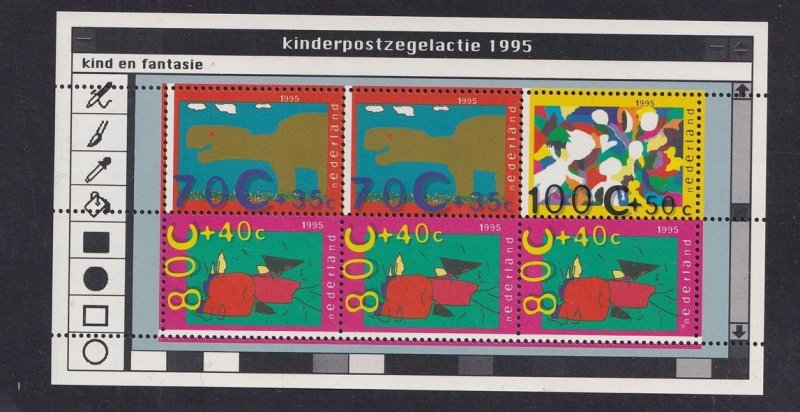 Netherlands  #B689-691a  MNH  1995  sheet child welfare