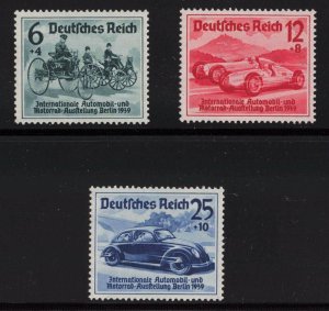 Germany Sc #B134-6 (1939) Berlin Automobile Exhibition Set Mint VF NH