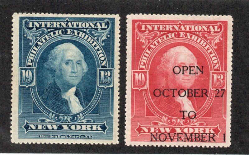 1913 International Phil. Expo./(2) MH (rem), (1) w/ date ovpt. - Lot 0621119