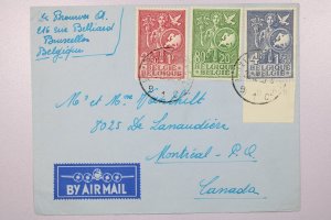 Belgium 1953 Better Cover to Canada - L39938