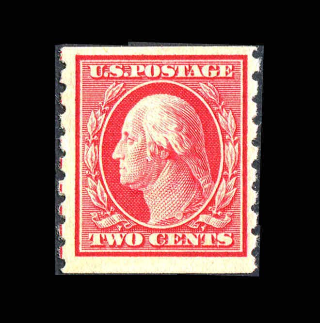 U.S. Stamps  Coil Scott 393 Perf  8½  MH 1910 CV $45.00