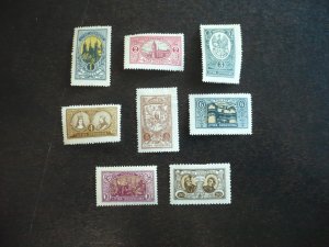 Stamps - Central Lithuania - Scott# 35-42 - Mint Hinged Set of 8 Stamps