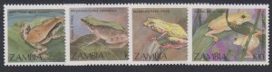 Zambia - 1989 - SC 462-465 - NH - Frogs & Toads