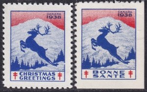 Canada 1938 Christmas seal set MNH**