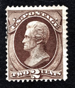 US 1873 2¢ Jackson Stamp #157 Used CV $22.50