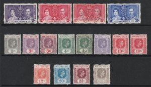 Mauritius a small mainly MH lot KGVI