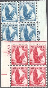 C48,C67 Mint,OG,NH... Plate Blocks of 4... SCV $2.50