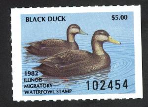#8, Illinois State Duck stamp, SCV $60