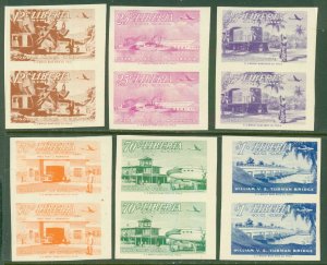 LIBERIA C71-6 Imperf Pairs (RL) 5125 CV $150.00 BIN $75.00
