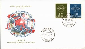 Italy, Worldwide First Day Cover, Europa