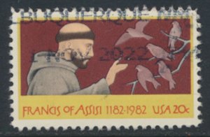 USA SC# 2023  Francis of Assisi Used  see scan       