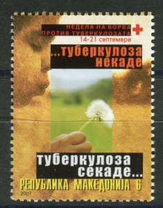 031 - MACEDONIA 2007 - Tuberculossis TBC - Red Cross - MNH Set