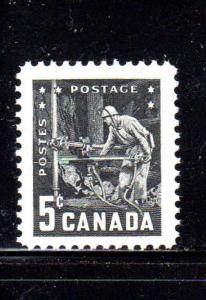 CANADA #373  1957  MINER WITH DRILL   MINT  VF NH  O.G