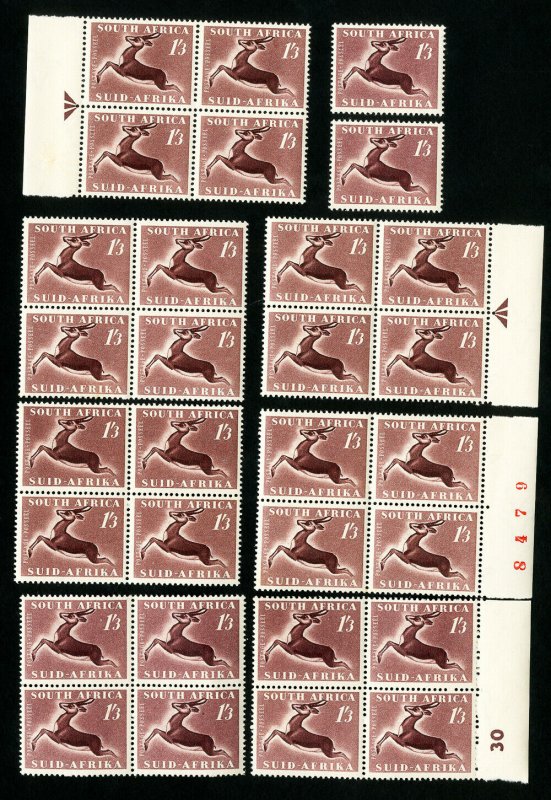 South Africa Stamps # 209 VF Lot of 30 OG NH Scott Value $60.00