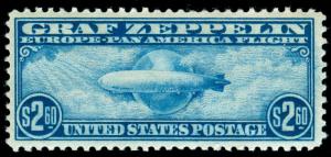 MOMEN: US STAMPS #C15 GRAF ZEPPELIN MINT OG NH VF