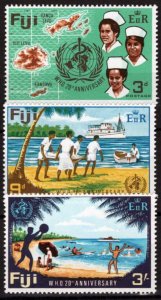 ZAYIX Fiji 257-259 MNH WHO Emblem Nurses Medical  051023SM13M