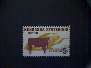 Stamp, United States, Scott #1328, used(o), 1967, Nebraska Statehood, 5¢