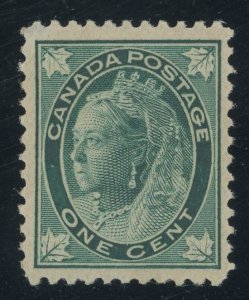 Canada 67 - 1 cent Queen Victoria Leaf Issue - VF Mint light hinged