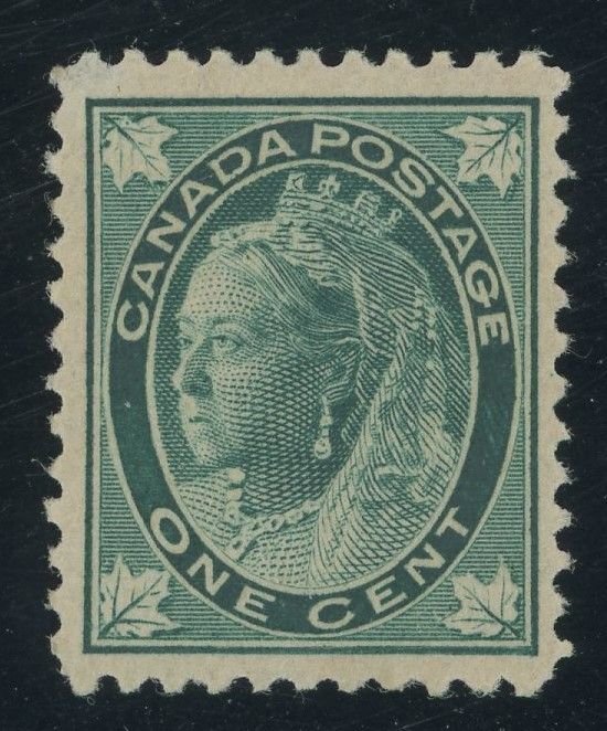 Canada 67 - 1 cent Queen Victoria Leaf Issue - VF Mint light hinged