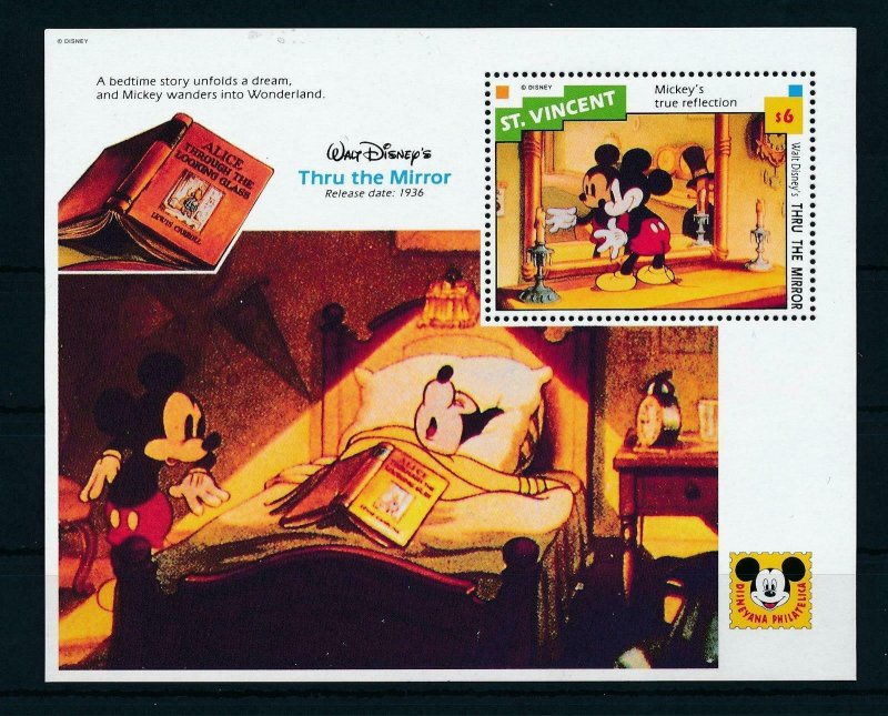 [23285] St. Vincent 1992 Disney Movie Thru the mirror MNH