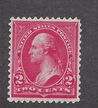 United States,267,2c Washington Fine Carmine Single,**LH**