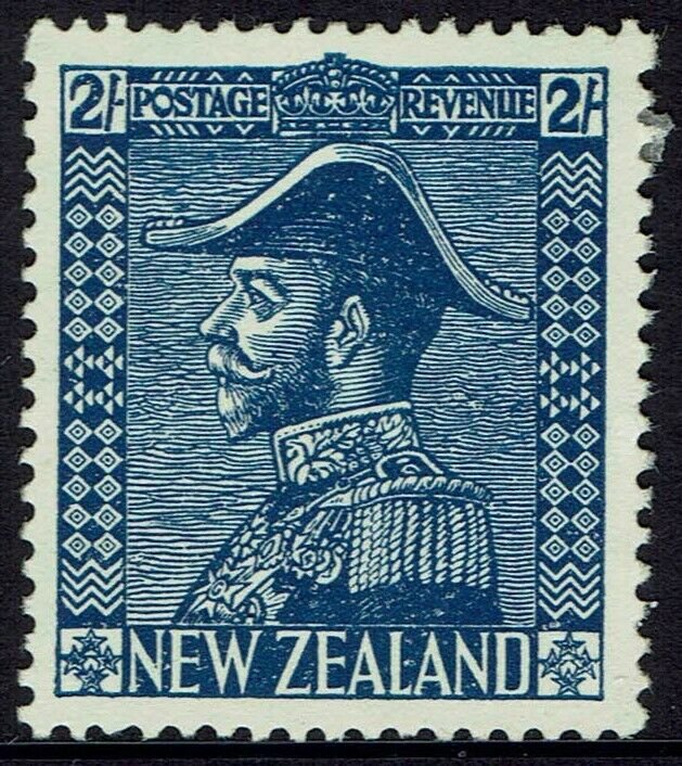 NEW ZEALAND 1926 KGV ADMIRAL 2/- WMK INVERTED 