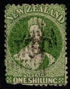 1863 New Zealand Scott #- 20 One Shilling Perf 13 Used