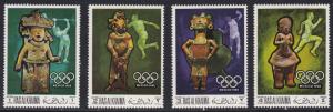 Ras Al Khaima, C17-20, Mexico Olympics, Perf Set, NH, 1/2 Cat.