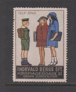 Danish Advertising Stamp - Thorvald Bergs EFT. Children's Clothing