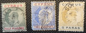 Cyprus 1903-04 Edward VII Used SCV $21.40