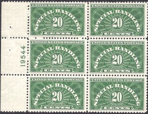 QE3b Mint,OG,NH... Plate Block of 6... SCV $85.00