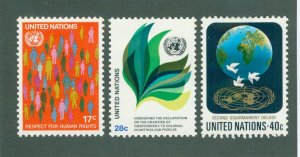 U.N. NEW YORK 368-70 MH BIN $1.45