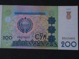 ​UZBEKISTAN-1994 -BANK OF UZBERKISTAN-UN-CIRCULATED-$200 SUMS -VERY FINE