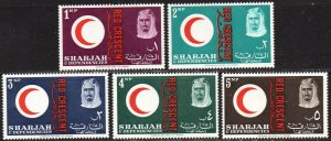 Sharjah & Dependencies Sc #22-26 Mint Hinged