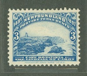 Newfoundland #63 Unused Single