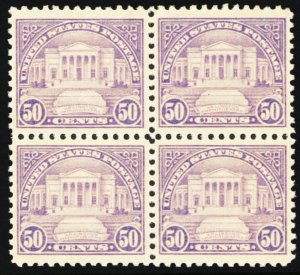 570, Mint VF/XF NH 50¢ GEM Block of Four Stamps - Stuart Katz