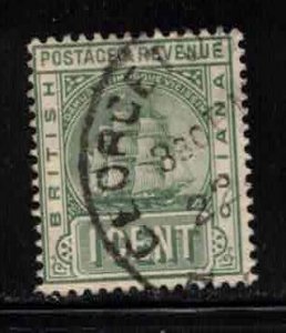 BRITISH GUIANA Scott # 160 Used - Sailing Ship 1