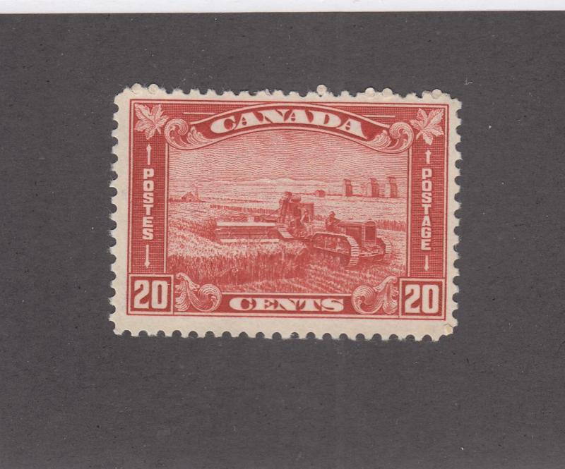 CANADA # 175  FVF-MLH  20cts HARVESTING WHEAT /BROWN RED/1930 CAT VALUE $55