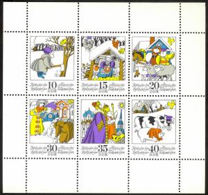 DDR #1598a MNH M/S CV$2.50 Russian Folktale