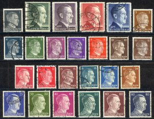 Germany Sc# 506-527 Used 1941-1944 Adolf Hitler