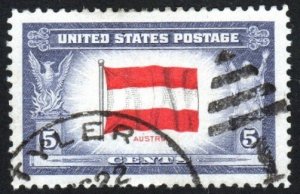 SC# 919 - (5c) - Overrun Countries - Austria USED Single