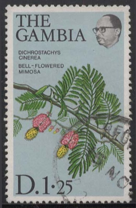 Gambia #364 (1977), postally used single, cat. $1.50